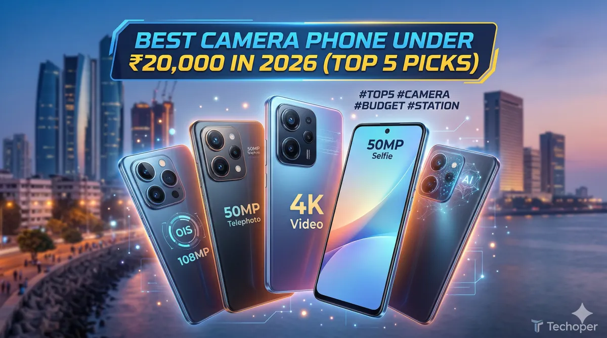 Best Camera Phone Under ₹20,000 in 2026 (Top 5 Picks)