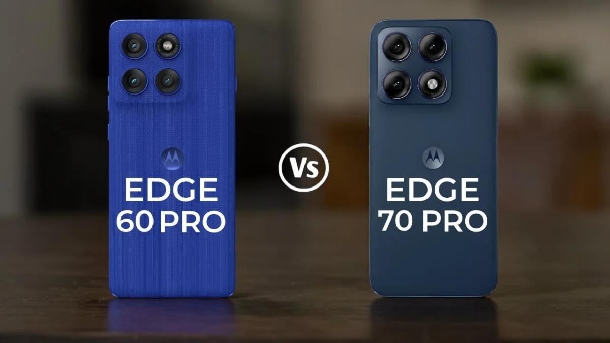 Motorola Edge 70 Pro vs Edge 60 Pro side by side comparison India 2026]
