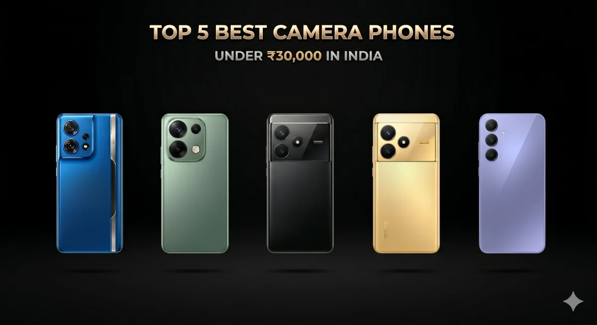 Top 5 Best Camera Phones Under ₹30,000 in India (April 2026 Picks)