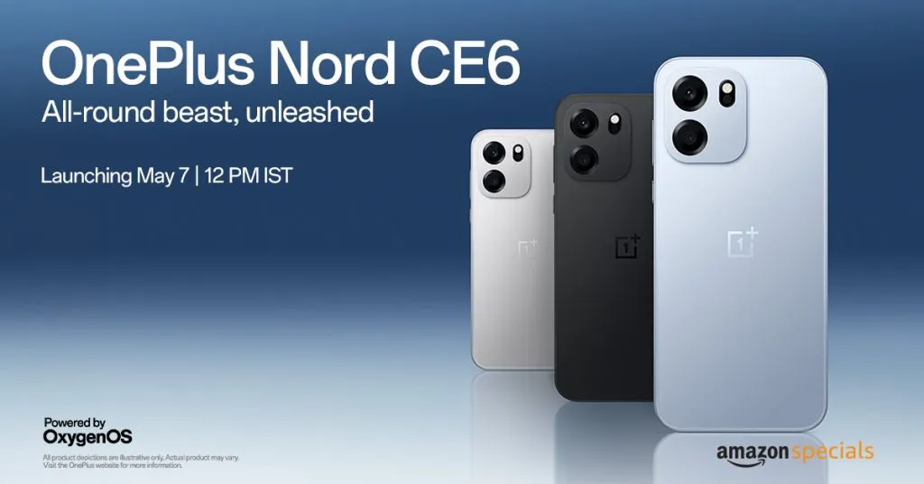 OnePlus Nord CE 6 Launches in India on May 7 — 8,000mAh Battery, IP69K and a Price That Changes the Mid-Range Game